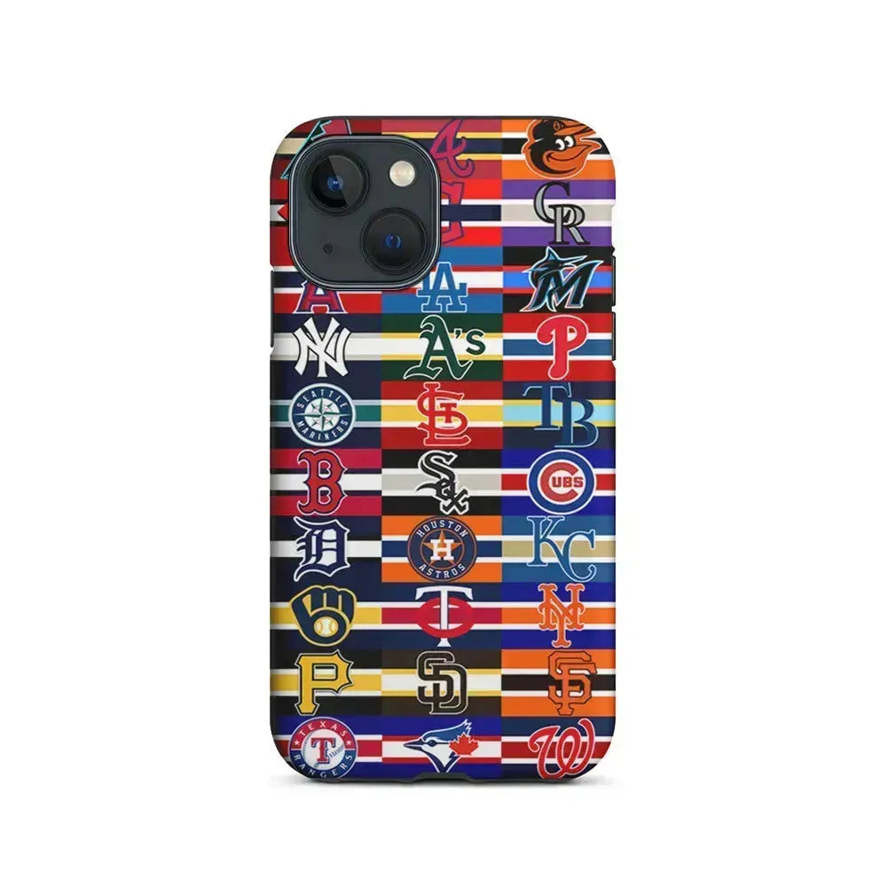 All MLB Teams Jersey iPhone 13 Mini Case-2 in 1 Tough Case-Xtracase