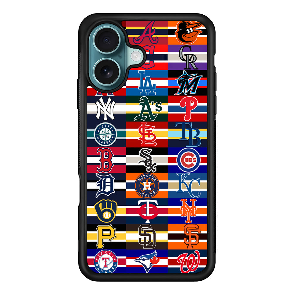 All MLB Teams Jersey iPhone 16 Plus Case - Xtracase