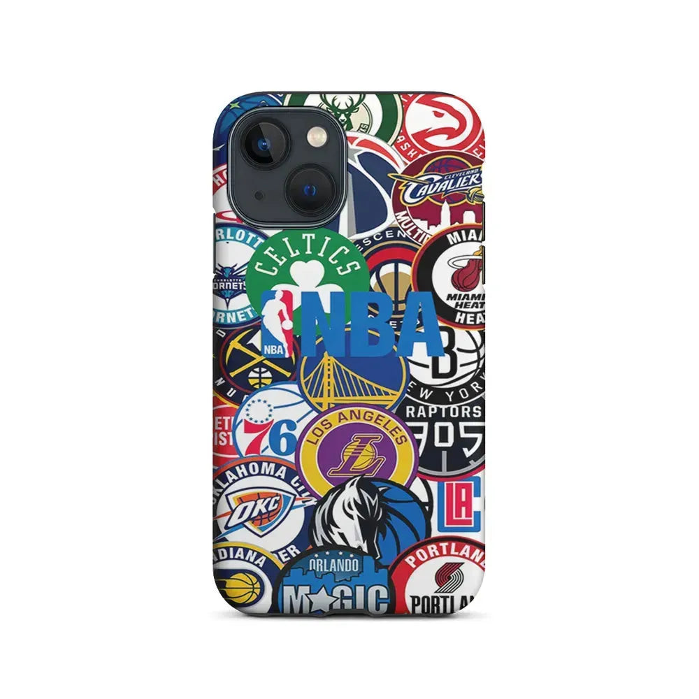All NBA Basketball Teams iPhone 13 Mini Case-2 in 1 Tough Case-Xtracase