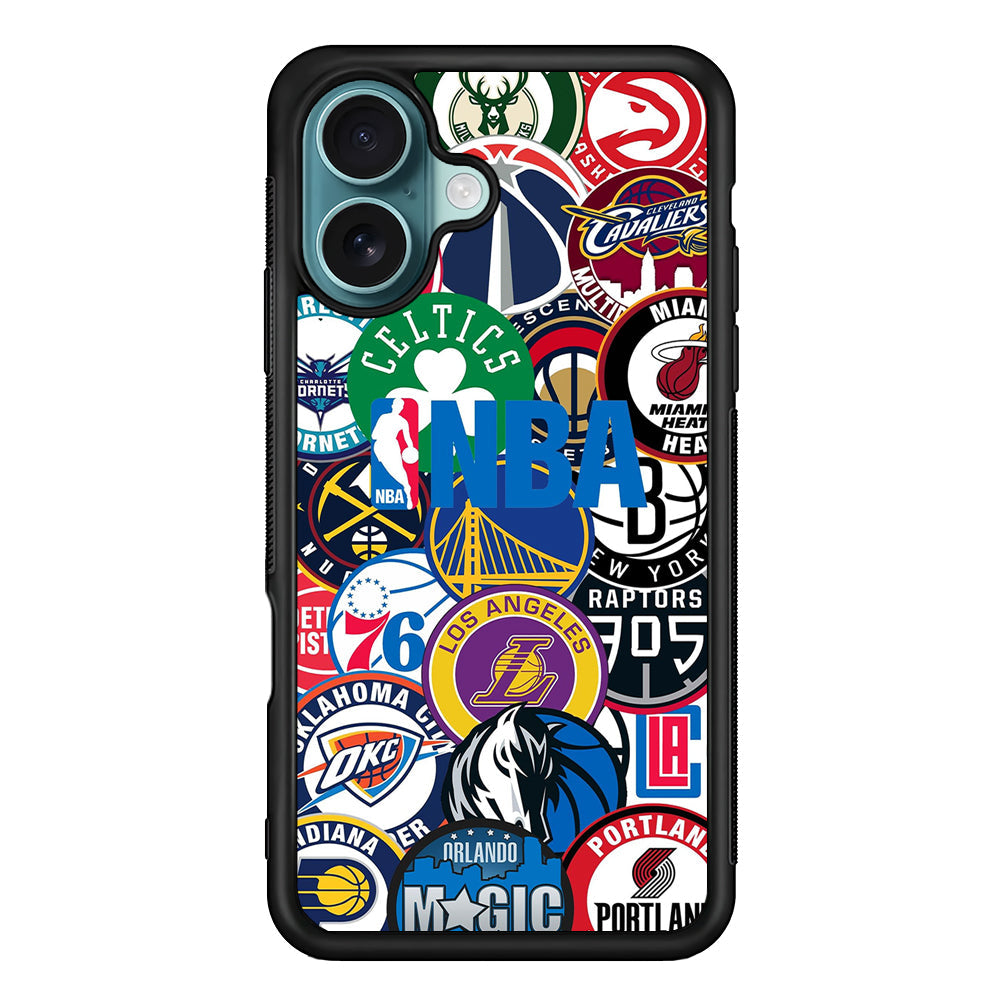 All NBA Basketball Teams iPhone 16 Plus Case - Xtracase