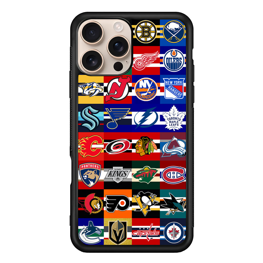 All NHL Teams Jersey iPhone 16 Pro Max Case - iPhone 16 Pro Max
