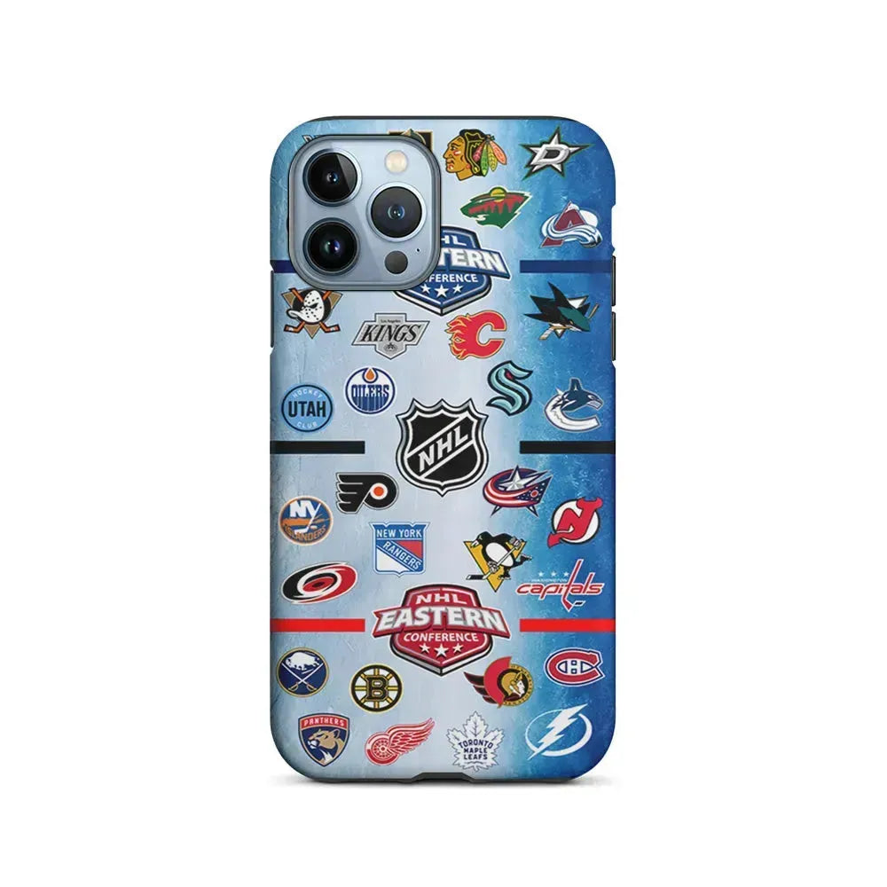 All NHL Teams Logo iPhone 15 Pro Max Case-2 in 1 Tough Case-Xtracase