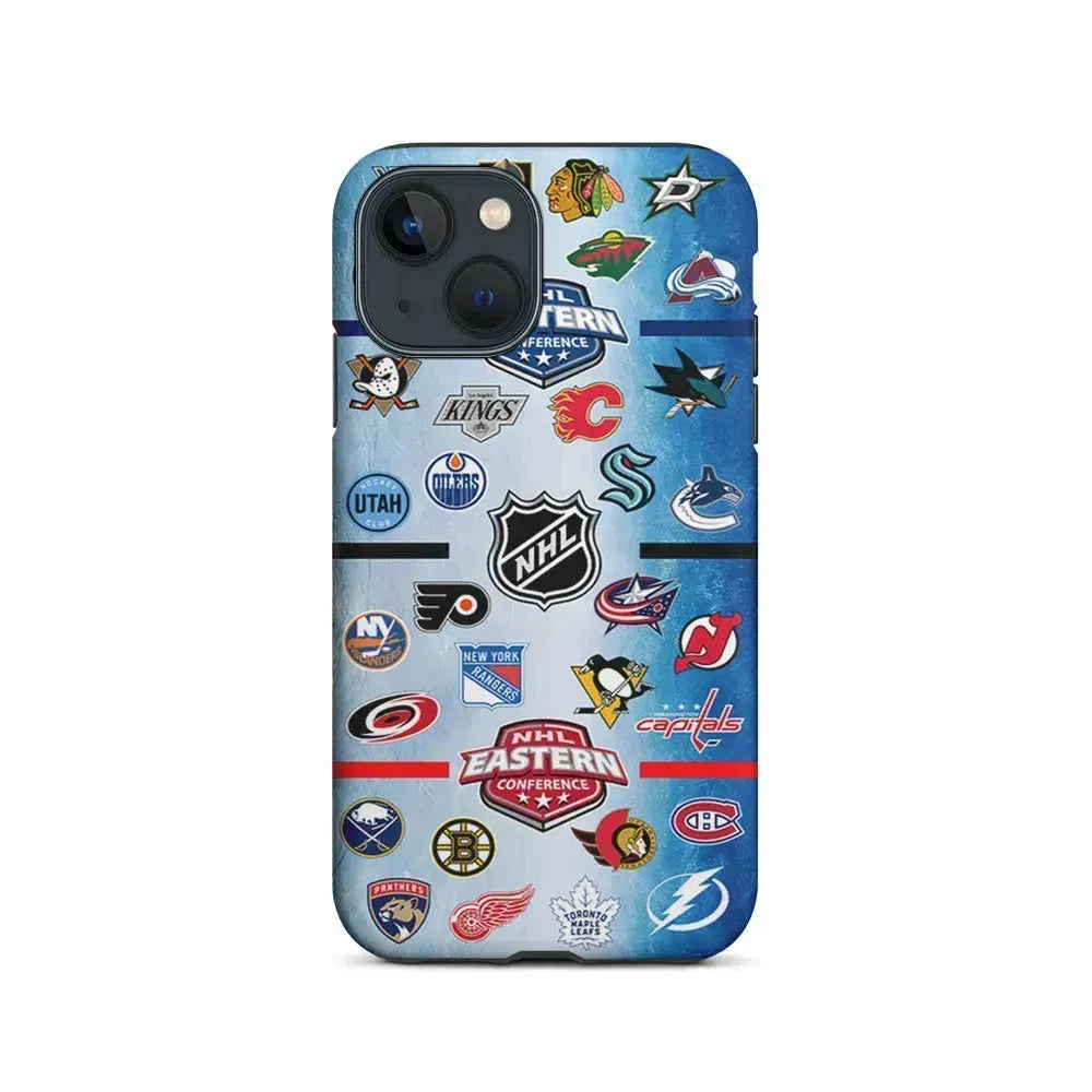 All NHL Teams Logo iPhone 13 Mini Case-2 in 1 Tough Case-Xtracase