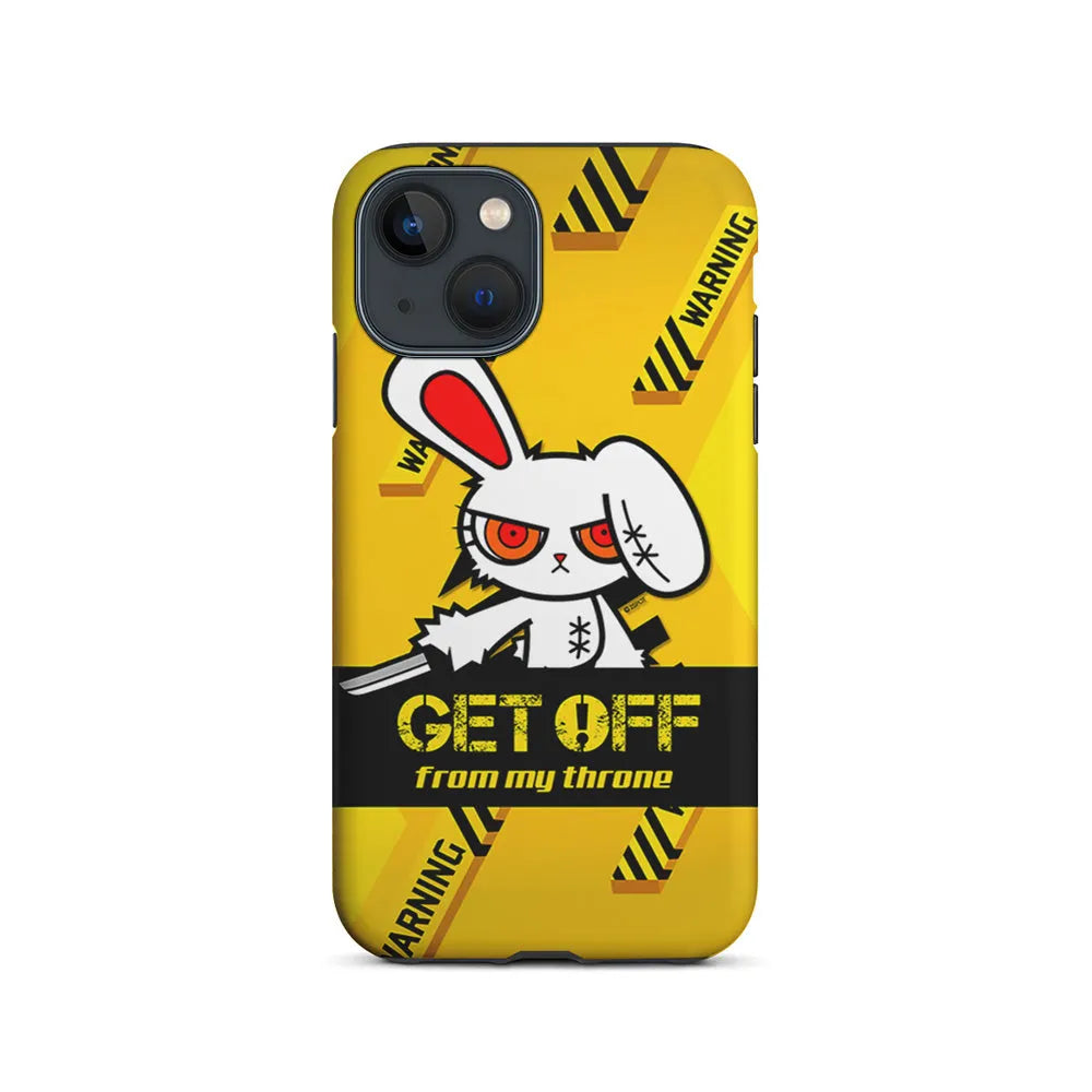 Angry Bunny Throne iPhone 15 Case-2 in 1 Tough Case-Xtracase