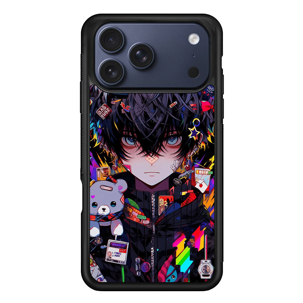 Anime Boy Bear Doll Aesthetic iPhone 17 Pro Max Case - Xtracase