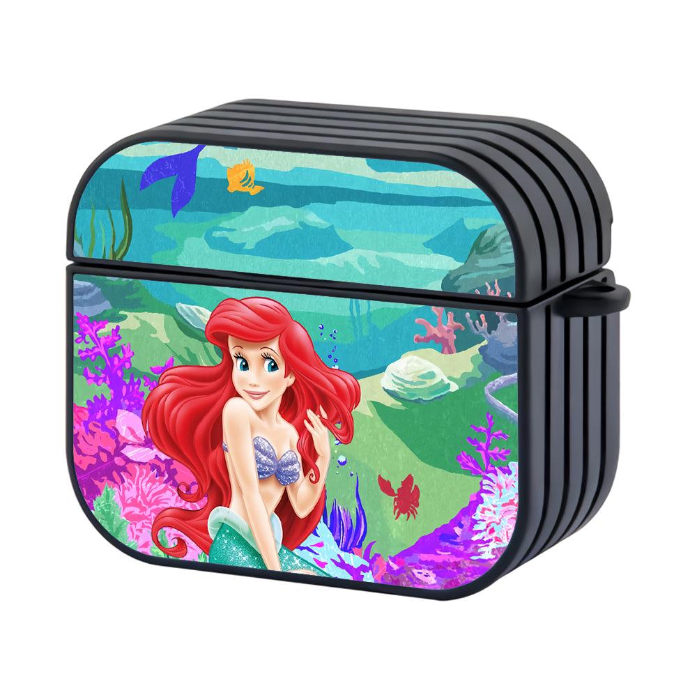 Ariel Mermaid Smile from The Princess Hard Plastic Case Cover For Apple Airpods 3-Xtracase