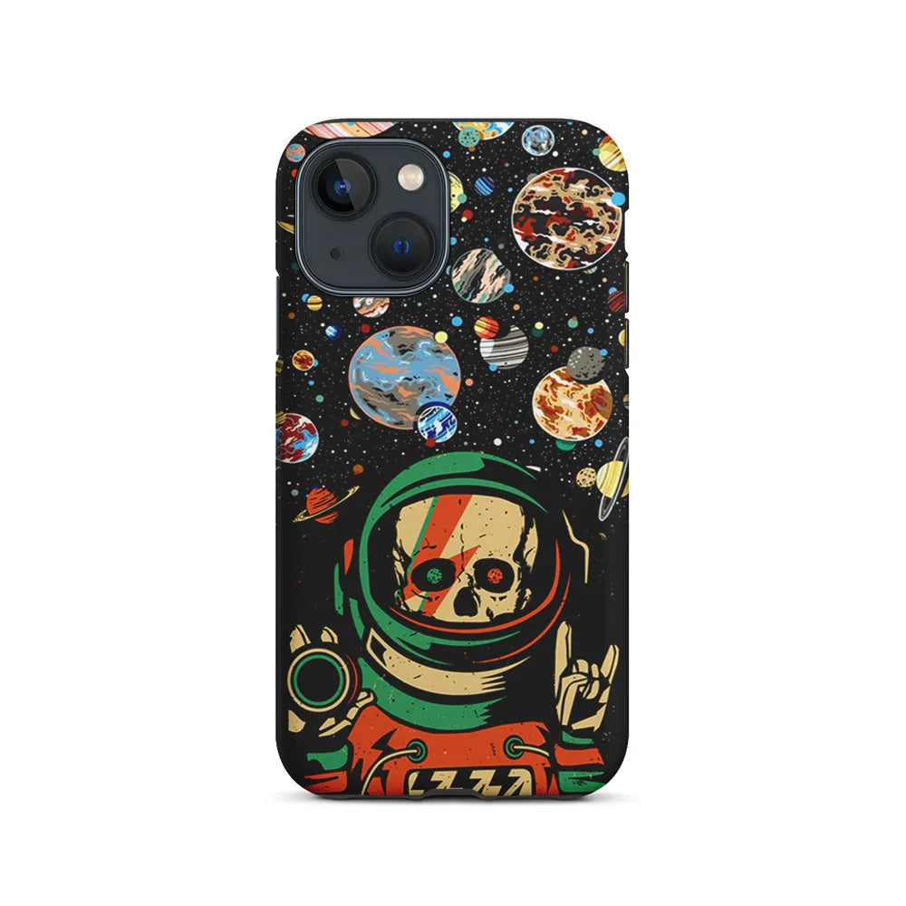 Astro Skull on The Space iPhone 15 Case-2 in 1 Tough Case-Xtracase