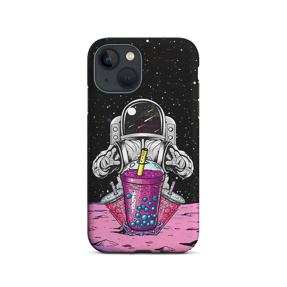 Astronaut and Bubble Ice iPhone 13 Mini Case-2 in 1 Tough Case-Xtracase