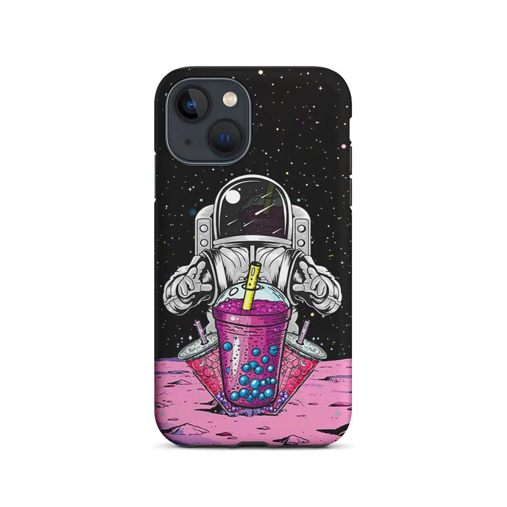 Astronaut and Bubble Ice iPhone 14 Plus Case-2 in 1 Tough Case-Xtracase
