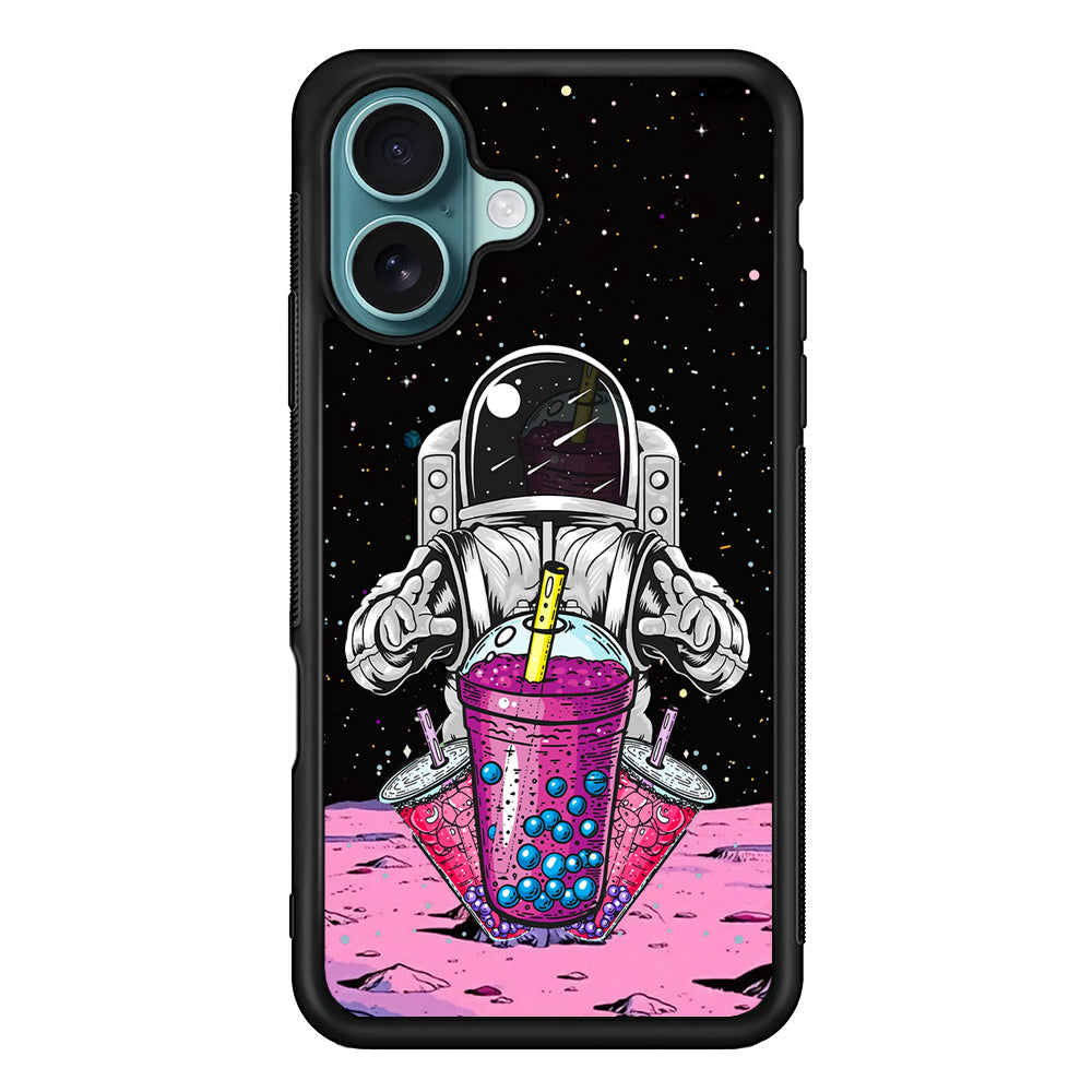 Astronaut and Bubble Ice iPhone 16 Case - Xtracase