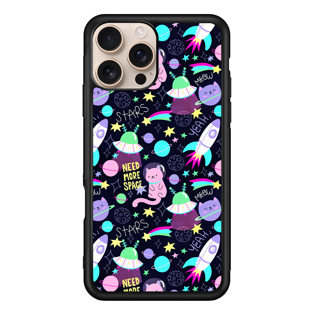 Astronauts Rockets Cat iPhone 16 Pro Case - iPhone 16 Pro