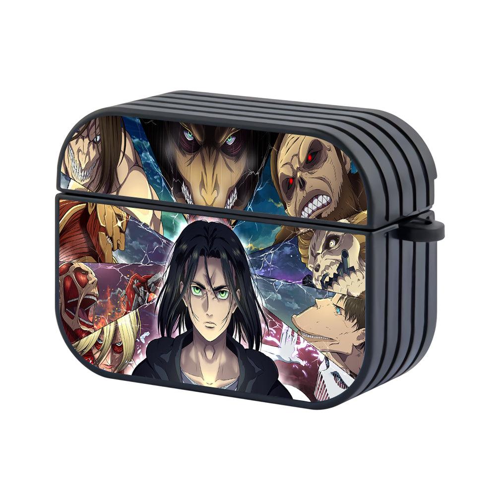 Attack on Titan All Titan Form Hard Plastic Case Cover For Apple Airpods Pro 2-Xtracase