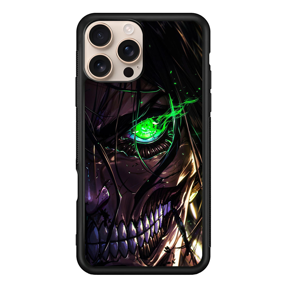 Attack on Titan Eren Face iPhone 16 Pro Case - iPhone 16 Pro