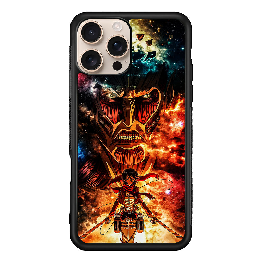 Attack on Titan Mikasa Art iPhone 16 Pro Max Case - iPhone 16 Pro Max