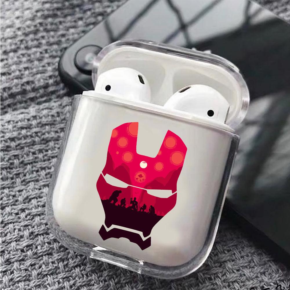 Avenger Iron Mask Apple Airpods Clear Case-Xtracase