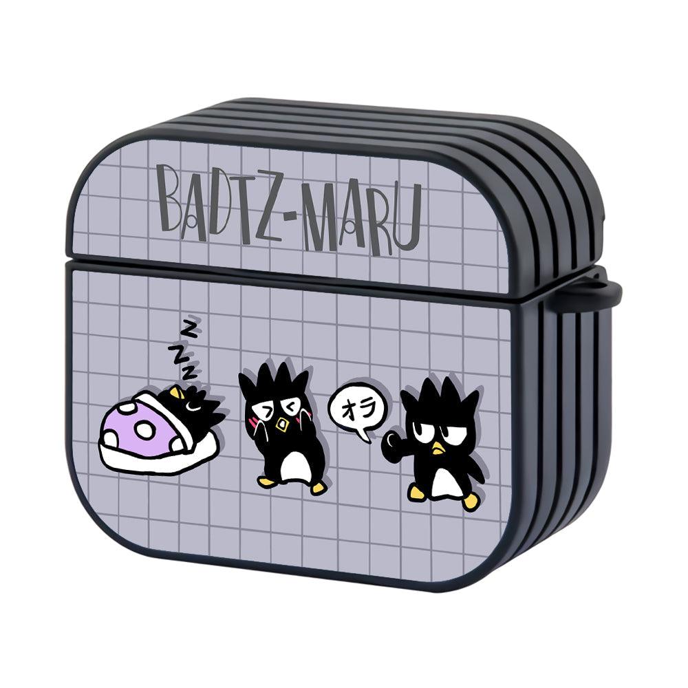 Bad Badtz-Maru Fight, Fun and Sleep Hard Plastic Case Cover For Apple Airpods 4-Xtracase
