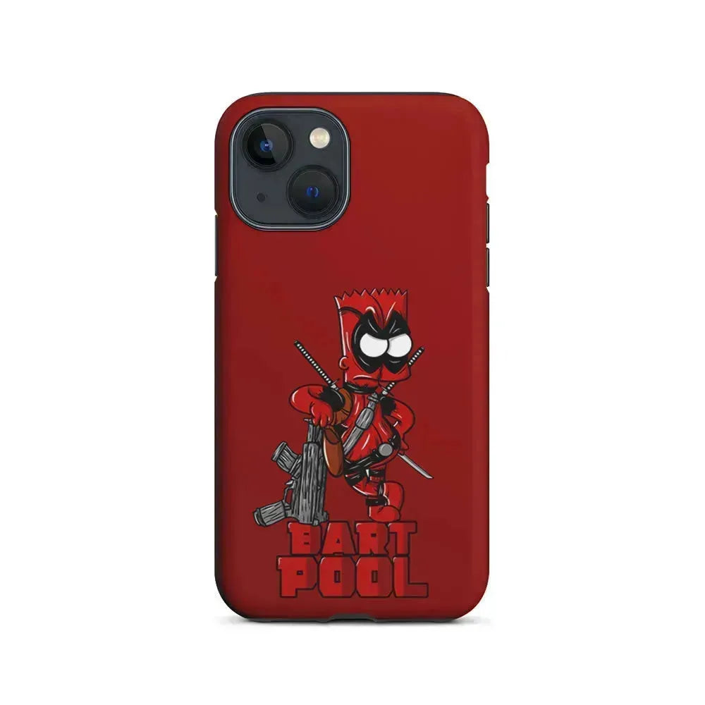 BartPool Simpson iPhone 13 Mini Case-2 in 1 Tough Case-Xtracase