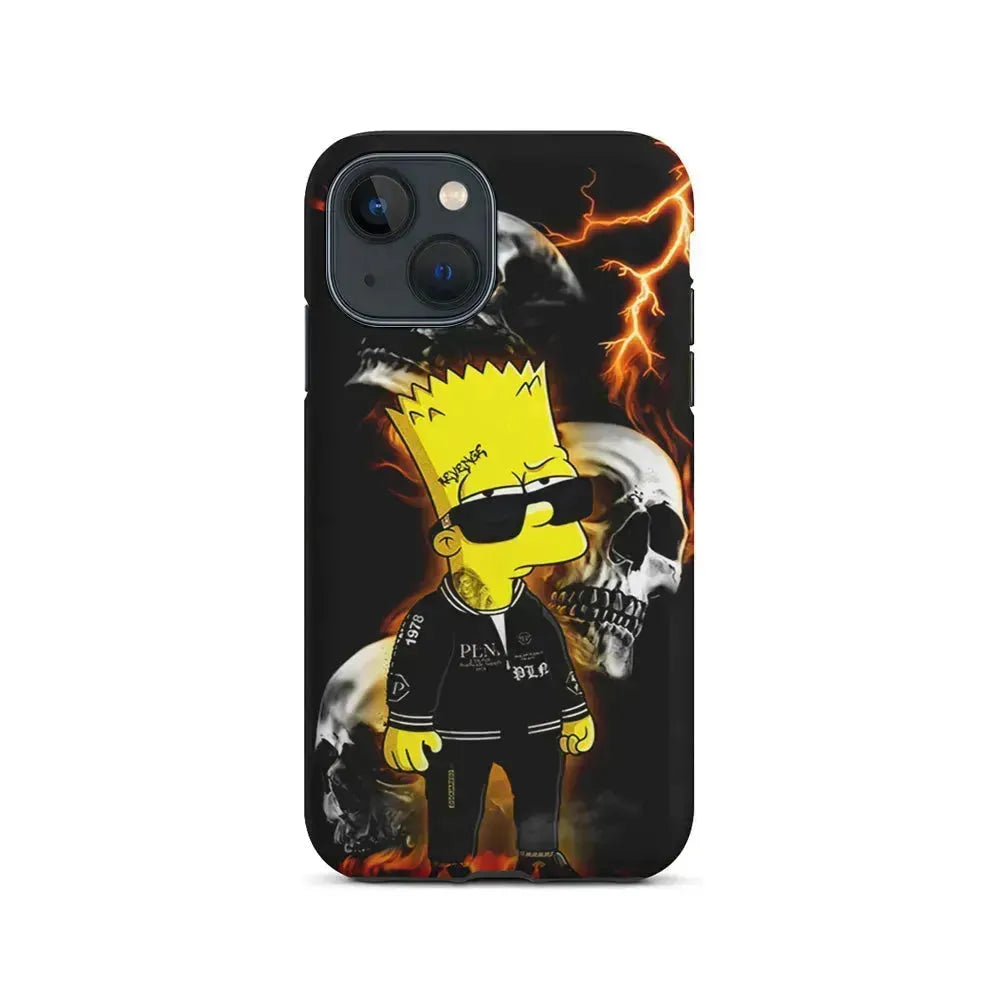 Bart Simpson Bad Boy iPhone 13 Mini Case-2 in 1 Tough Case-Xtracase