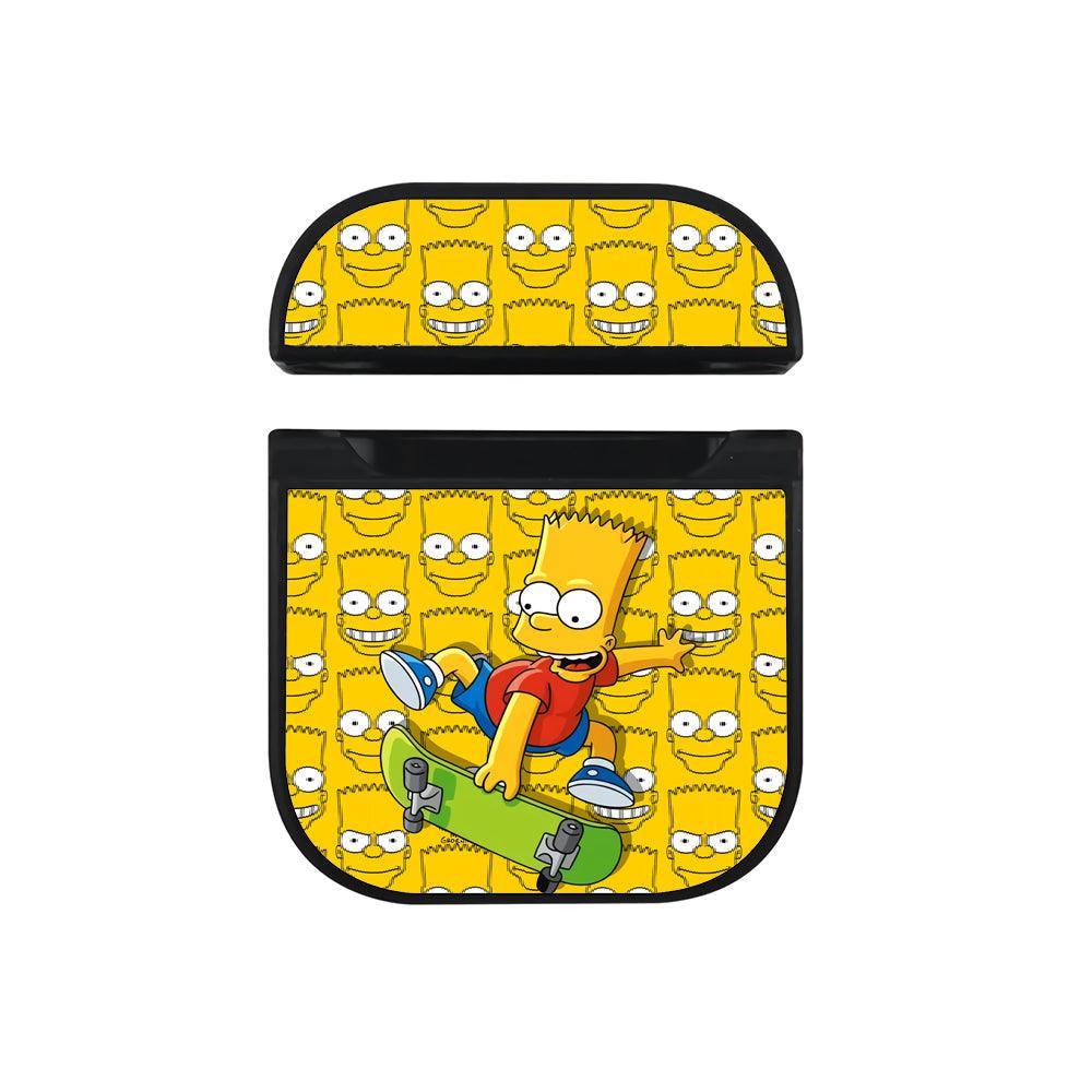 Bart Simpson Skateboarder in Action Apple Airpods Case-Xtracase