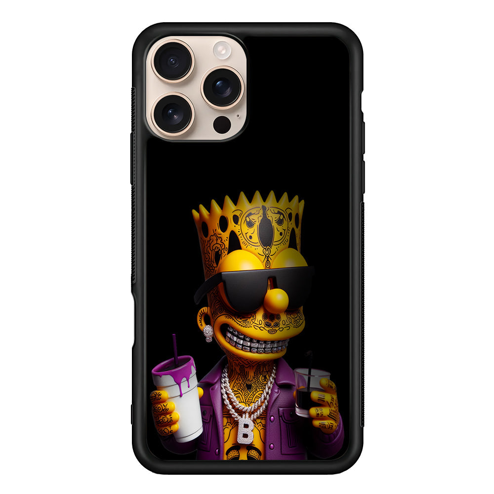 Bart Simpson The Rapper iPhone 16 Pro Max Case - iPhone 16 Pro Max