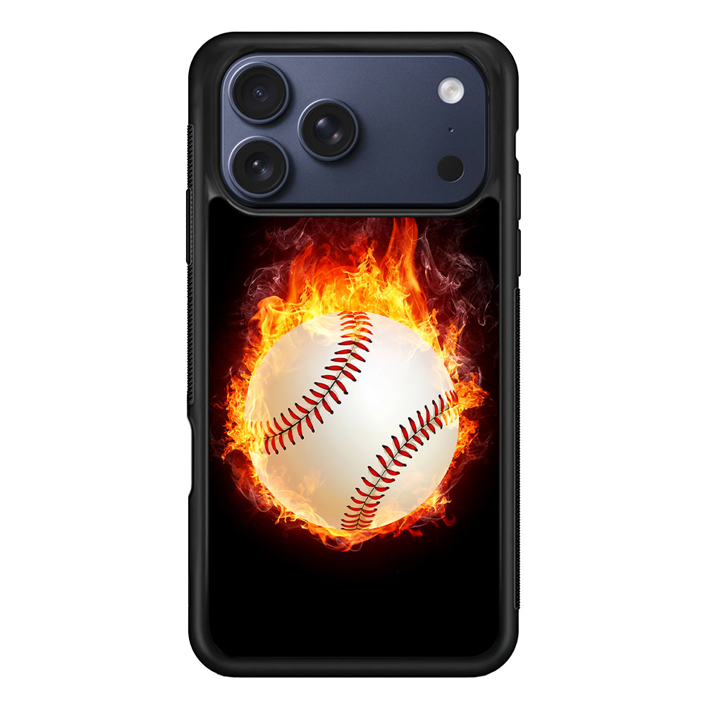 Baseball Ball on Fire iPhone 17 Pro Case - Xtracase