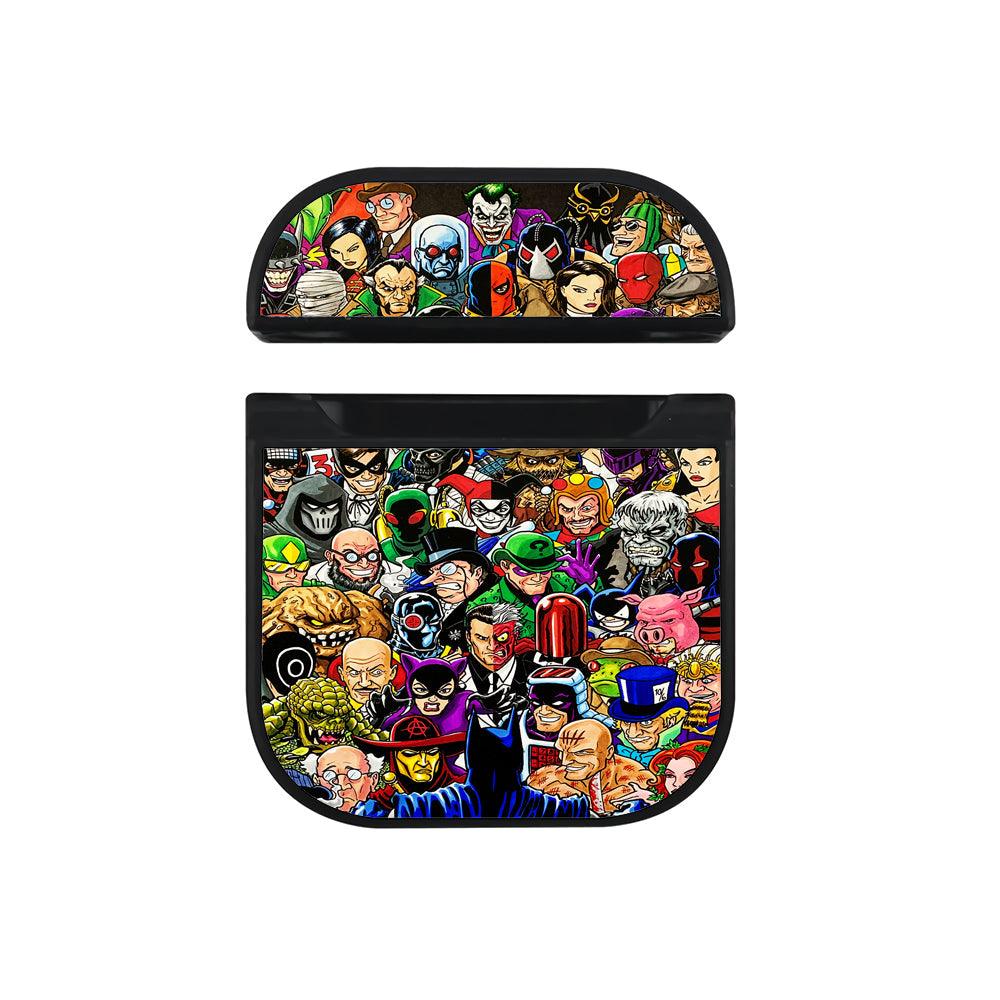 Batman and His Enemies Comic Hard Plastic Case Cover For Apple Airpods-Xtracase