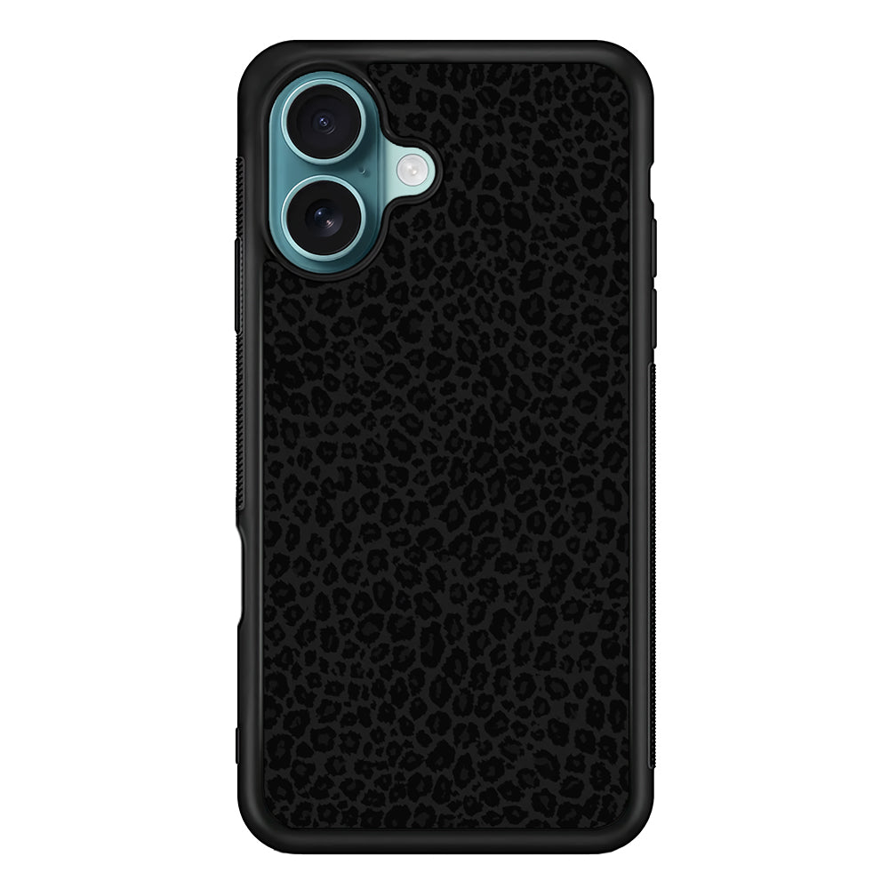Black Leopard Skin Pattern iPhone 16 Plus Case - Xtracase