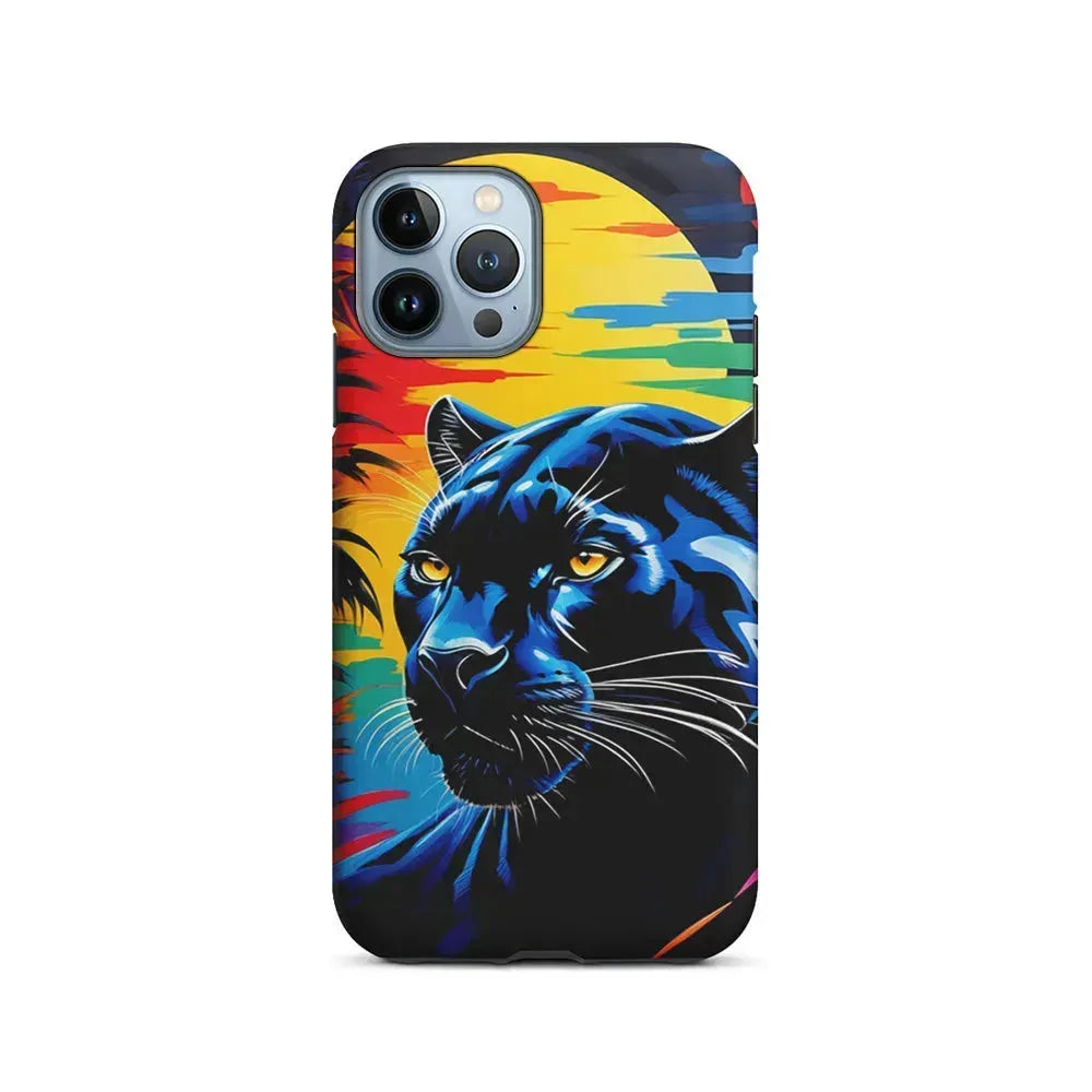 Black Panther At Dusk iPhone 15 Pro Max Case-2 in 1 Tough Case-Xtracase