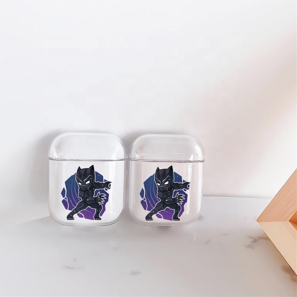 Black Phanter Mini Cartoon Apple Airpods Clear Case-Xtracase