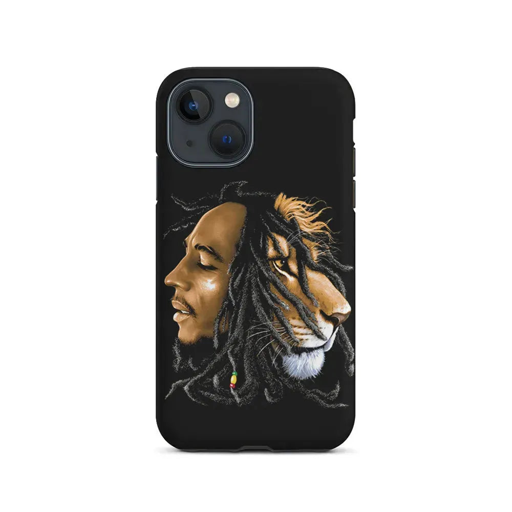 Bob Marley Lion Art iPhone 13 Mini Case-2 in 1 Tough Case-Xtracase