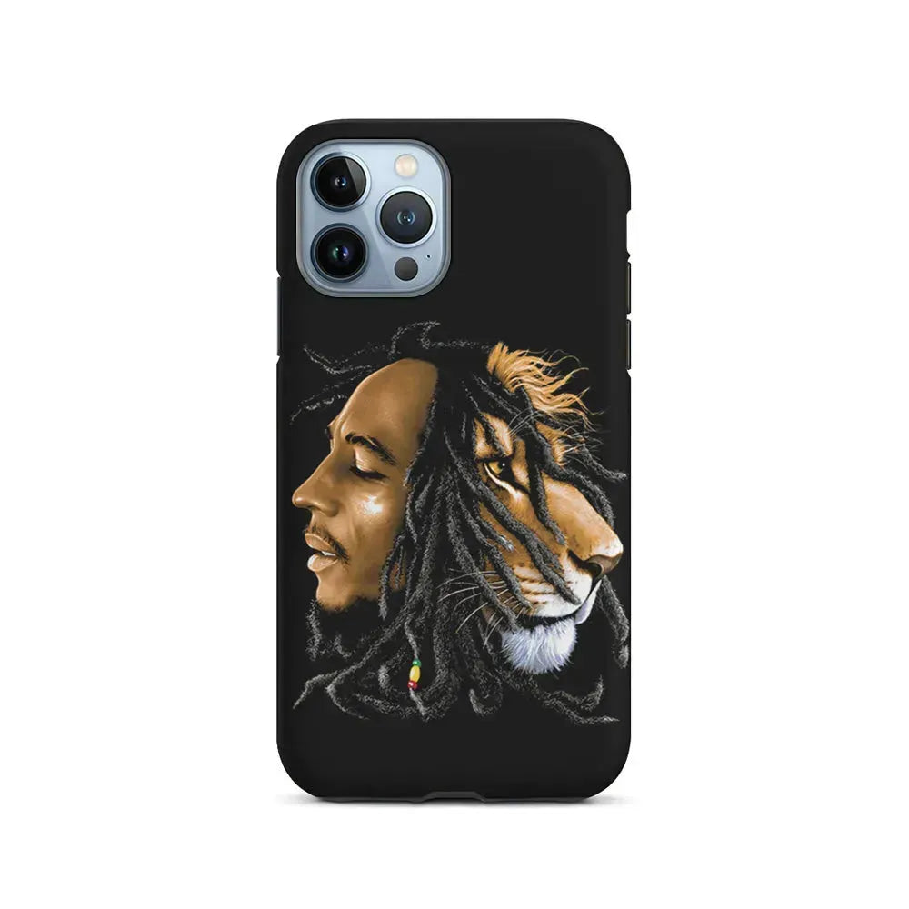 Bob Marley Lion Art iPhone 15 Pro Max Case-2 in 1 Tough Case-Xtracase