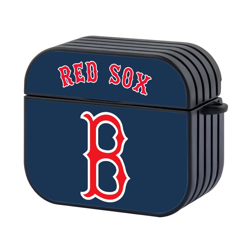 Boston Red Sox MLB Light on Center Hard Plastic Case Cover For Apple Airpods 3-Xtracase