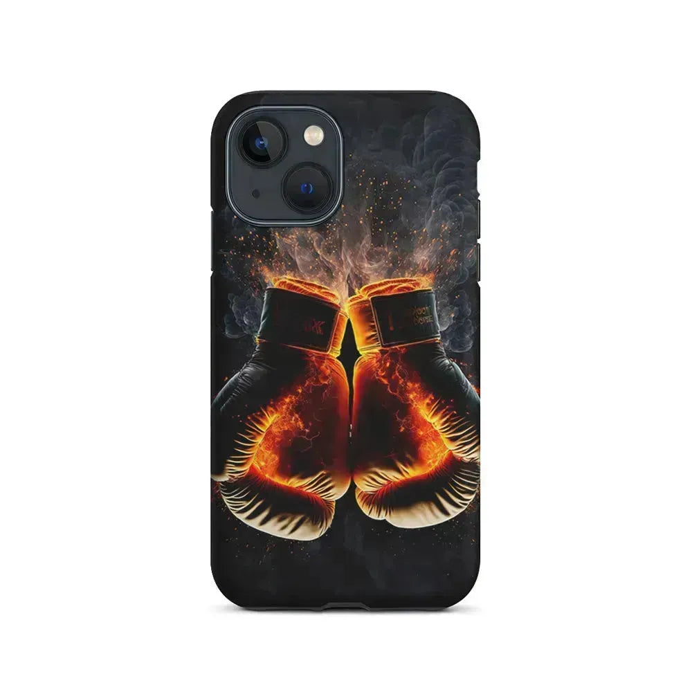 Boxing Gloves In Fire iPhone 13 Mini Case-2 in 1 Tough Case-Xtracase