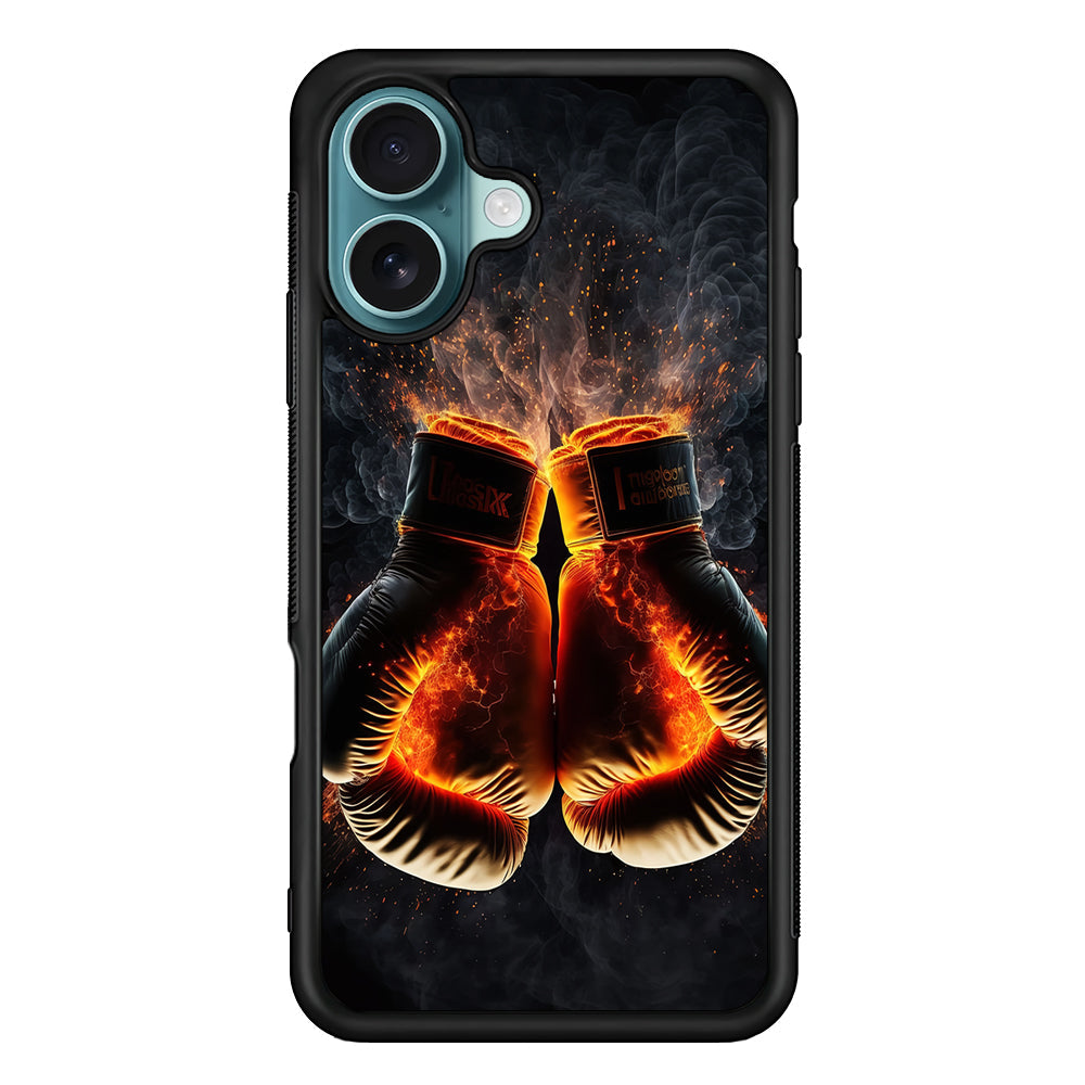 Boxing Gloves In Fire iPhone 16 Plus Case - Xtracase