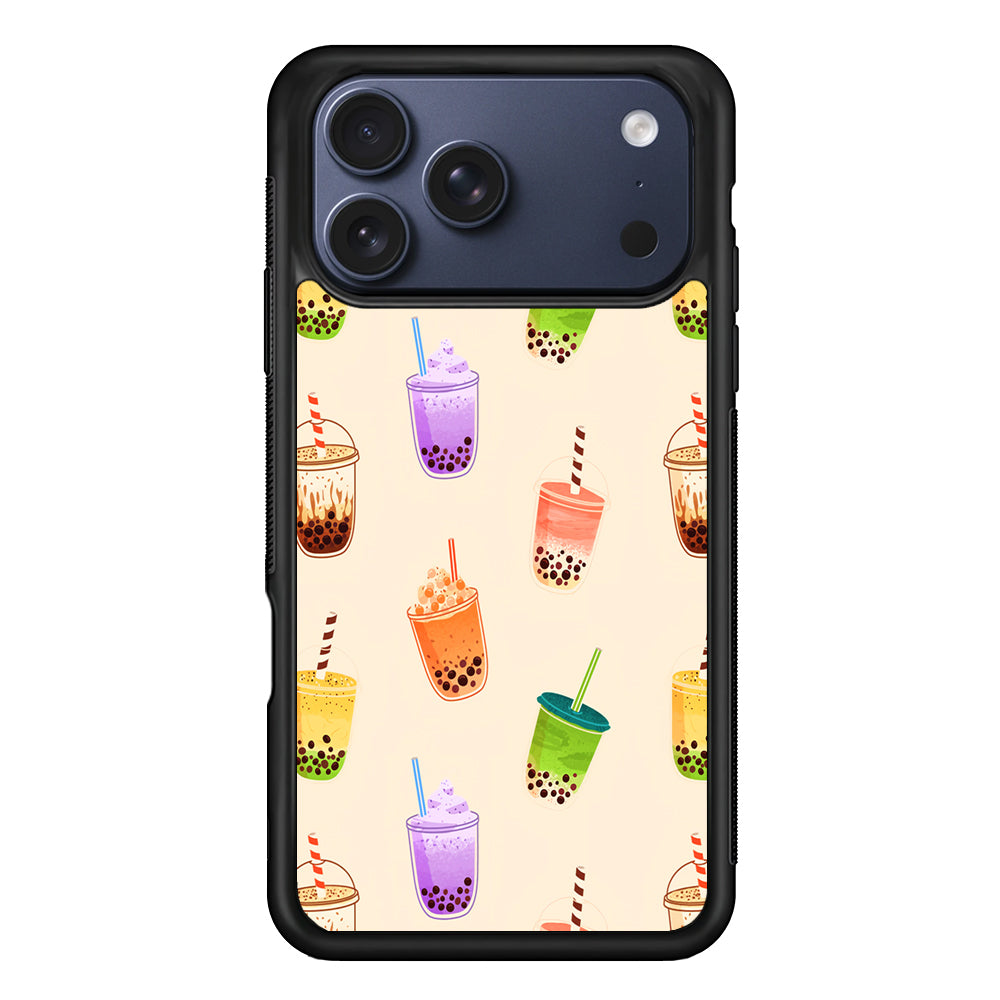 Bubble Tea Cups Colorful iPhone 17 Pro Case - Xtracase
