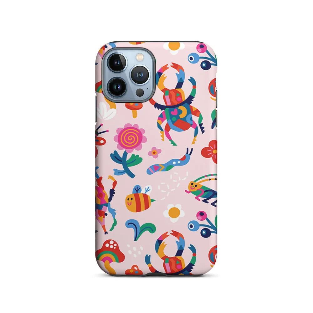 Bug Cartoon Aesthetic iPhone 13 Pro Case-2 in 1 Tough Case-Xtracase