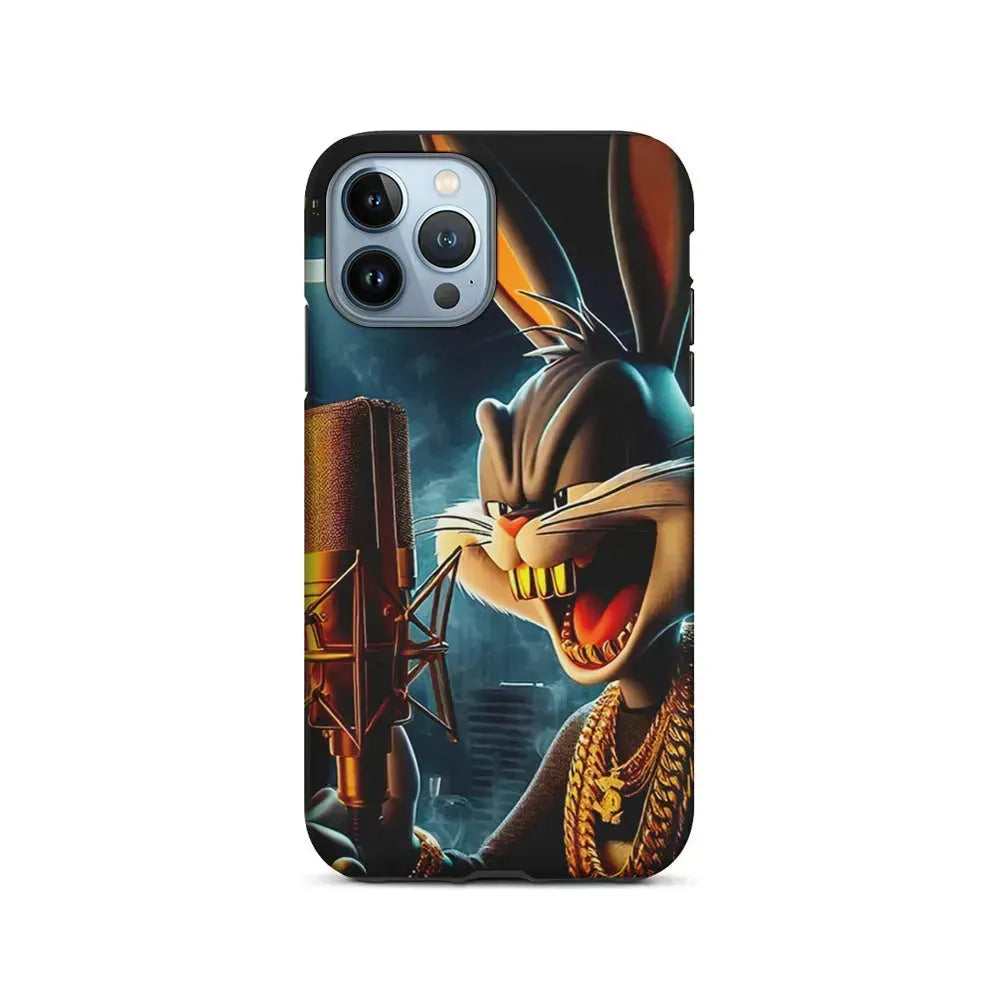 Bugs Bunny The Rapper iPhone 15 Pro Max Case-2 in 1 Tough Case-Xtracase