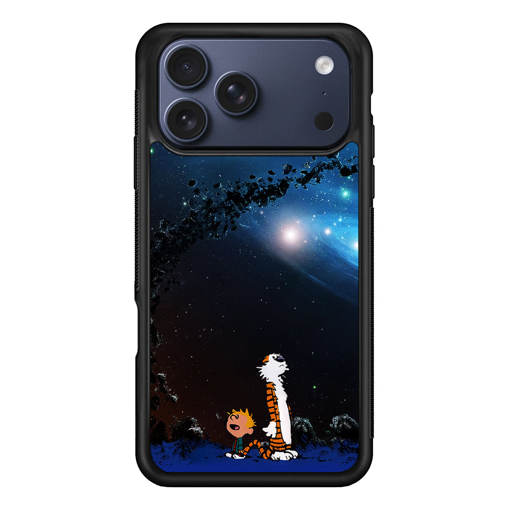 Calvin and Hobbes Galaxy iPhone 17 Pro Max Case - Xtracase
