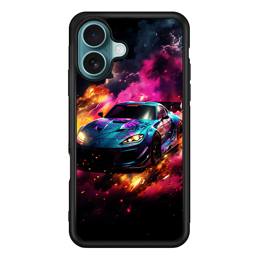 Car City Drift Smoke iPhone 16 Plus Case - Xtracase