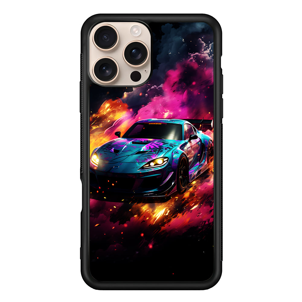 Car City Drift Smoke iPhone 16 Pro Case - iPhone 16 Pro