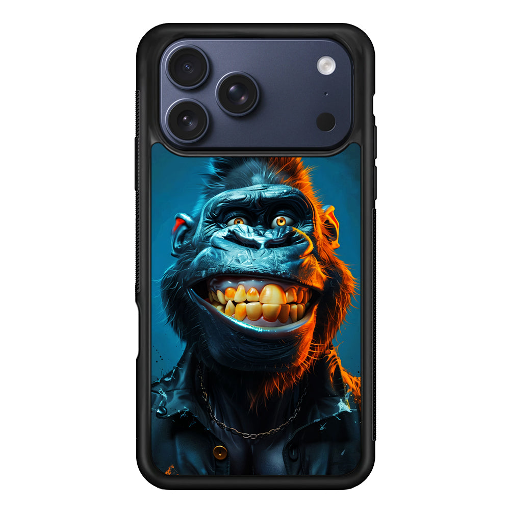 Cartoon Gorilla Smiles Wide iPhone 17 Pro Max Case - Xtracase