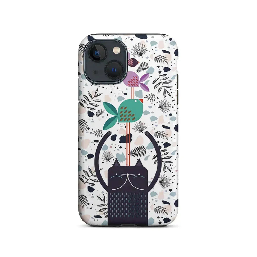Cat Fish Aesthetic iPhone 13 Mini Case-2 in 1 Tough Case-Xtracase