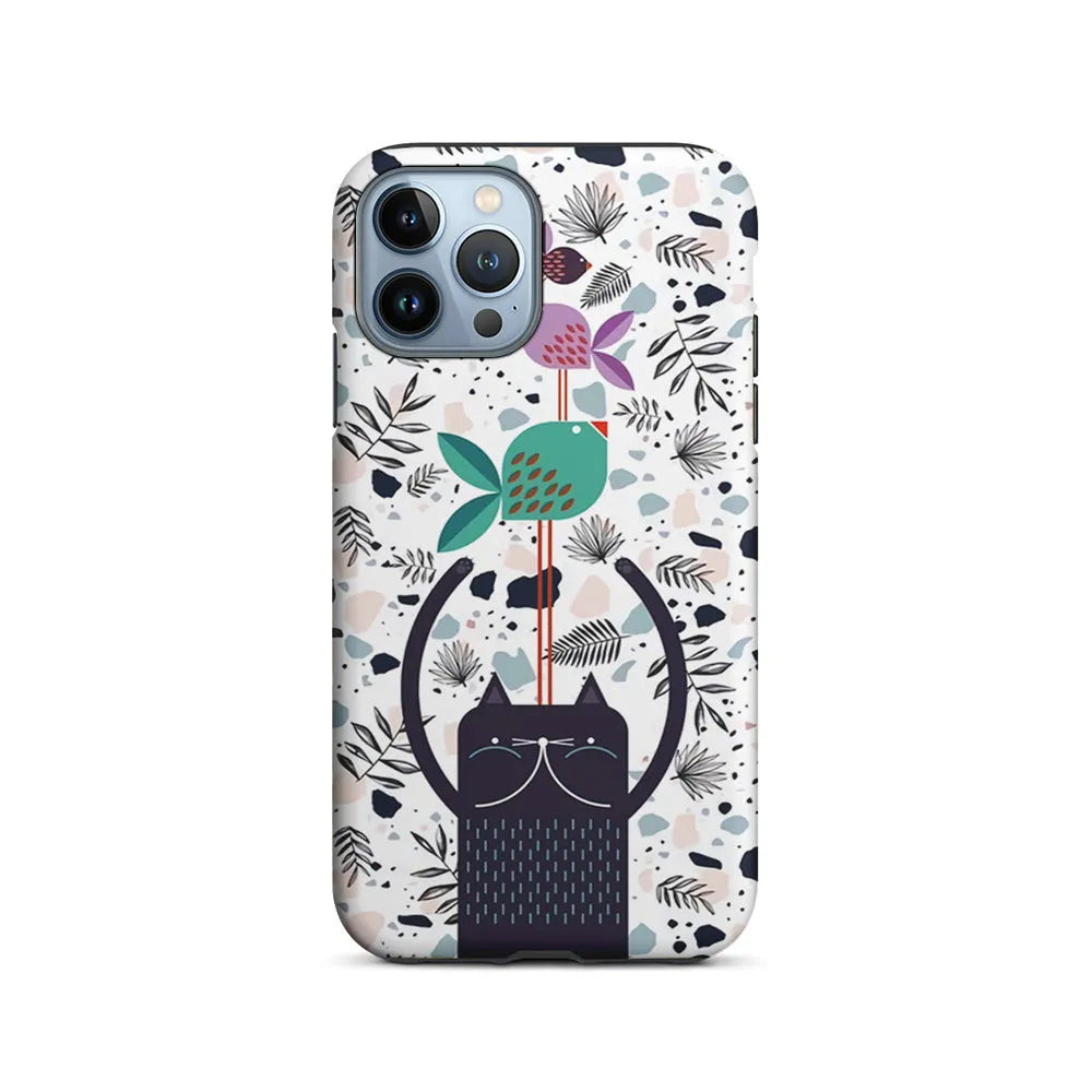 Cat Fish Aesthetic iPhone 13 Pro Max Case-2 in 1 Tough Case-Xtracase
