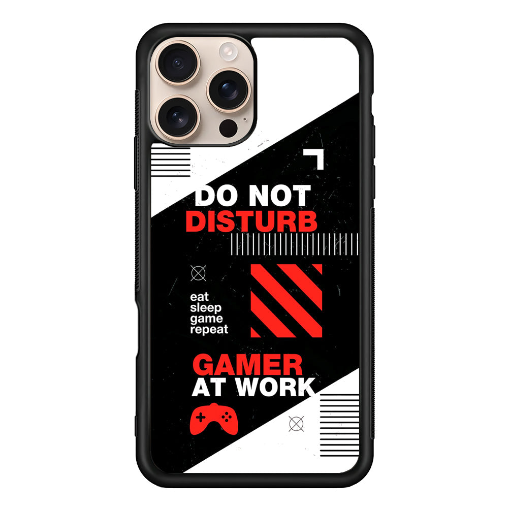 Caution and Do Not Disturb iPhone 16 Pro Max Case - iPhone 16 Pro Max