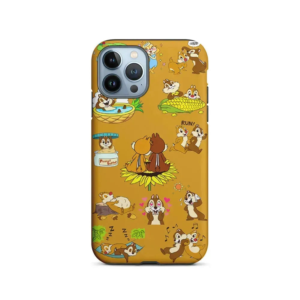 Chip N Dale Daily Activities iPhone 15 Pro Max Case-2 in 1 Tough Case-Xtracase