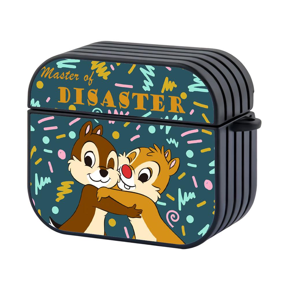 Chip and Dale Duo Disaster Hard Plastic Case Cover For Apple Airpods 4-Xtracase