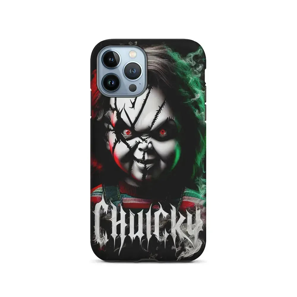 Chucky Doll Scary Face iPhone 15 Pro Max Case-2 in 1 Tough Case-Xtracase