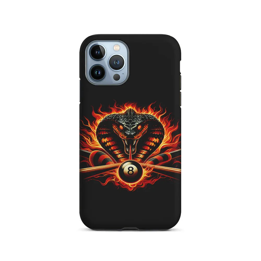 Cobra Head Ball Number 8 iPhone 13 Pro Max Case-2 in 1 Tough Case-Xtracase