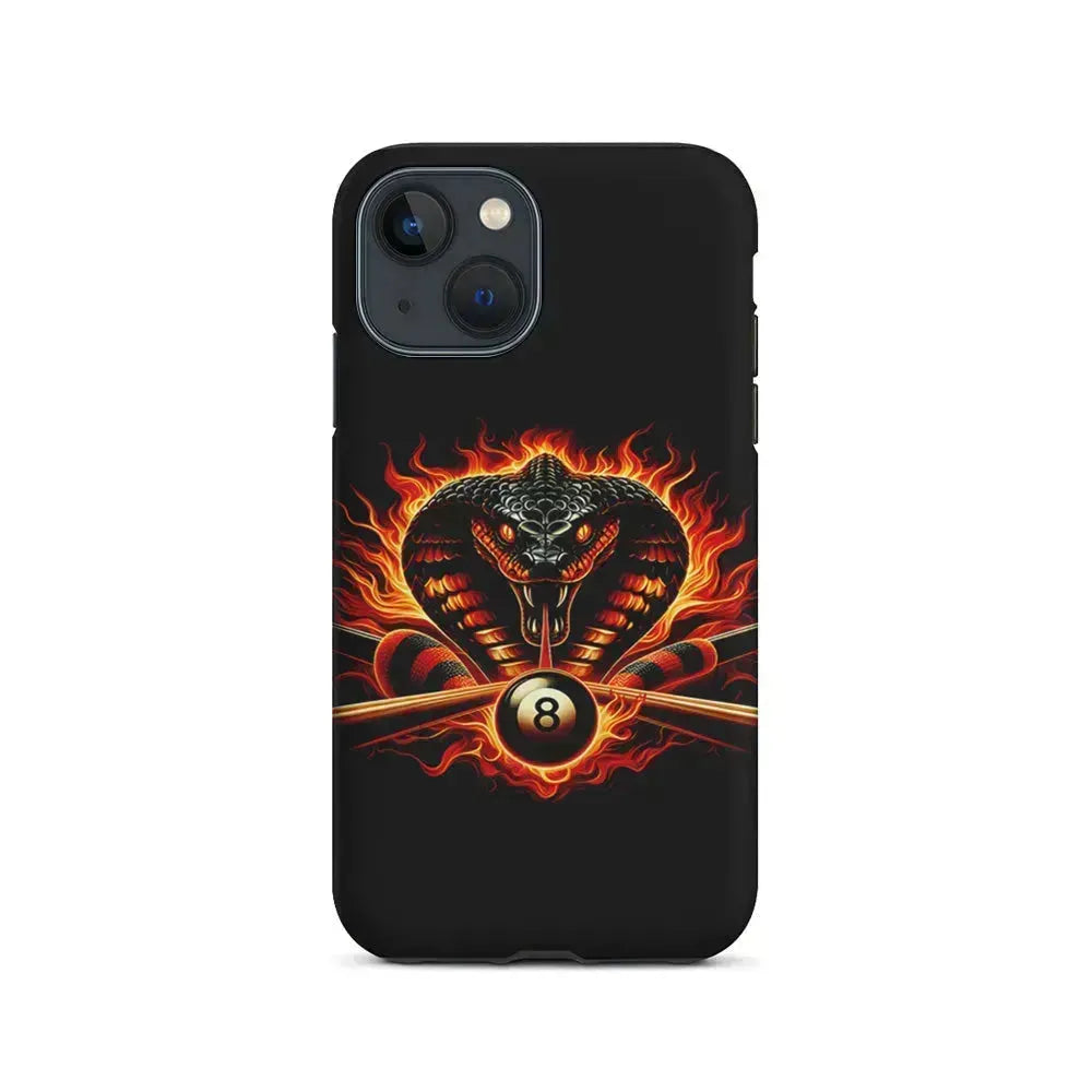 Cobra Head Ball Number 8 iPhone 13 Mini Case-2 in 1 Tough Case-Xtracase