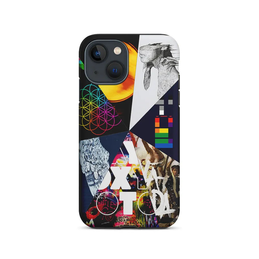 Coldplay Album Cover Collage iPhone 15 Case-2 in 1 Tough Case-Xtracase